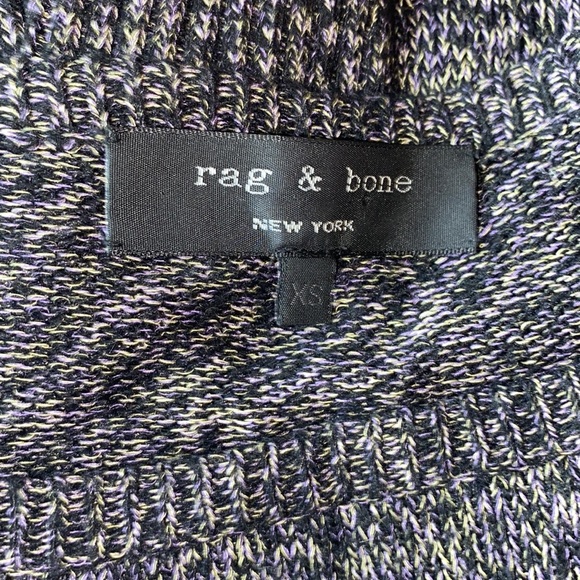 Rag & Bone Angora Blend Multicolored Boatneck Scoop Neck Knit Sweater - Picture 8 of 11